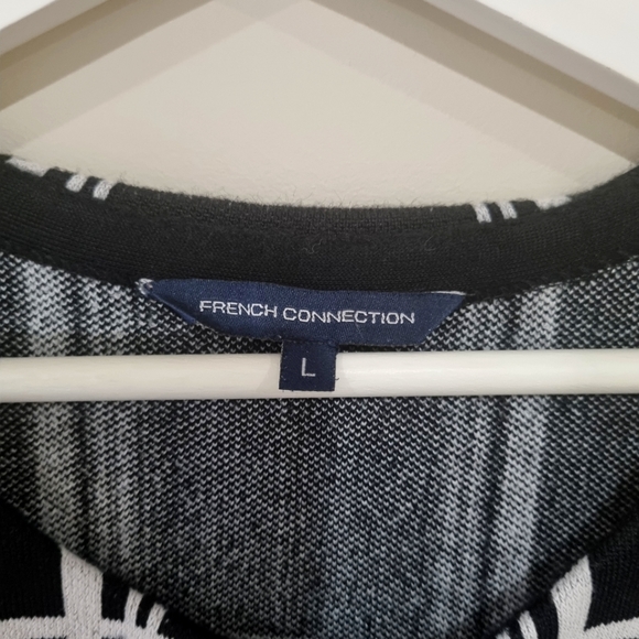 French Connection stretch knit A-line mini dress - Picture 2 of 3